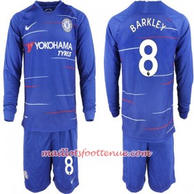 Maillot/Tenue Chelsea Ross Barkley 8 Enfant Domicile 2018/2019 Manche Longue